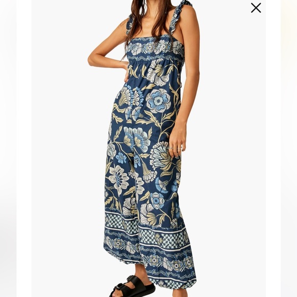 Bali Albright Floral Cotton Jumpsuit - Picture 1 of 5